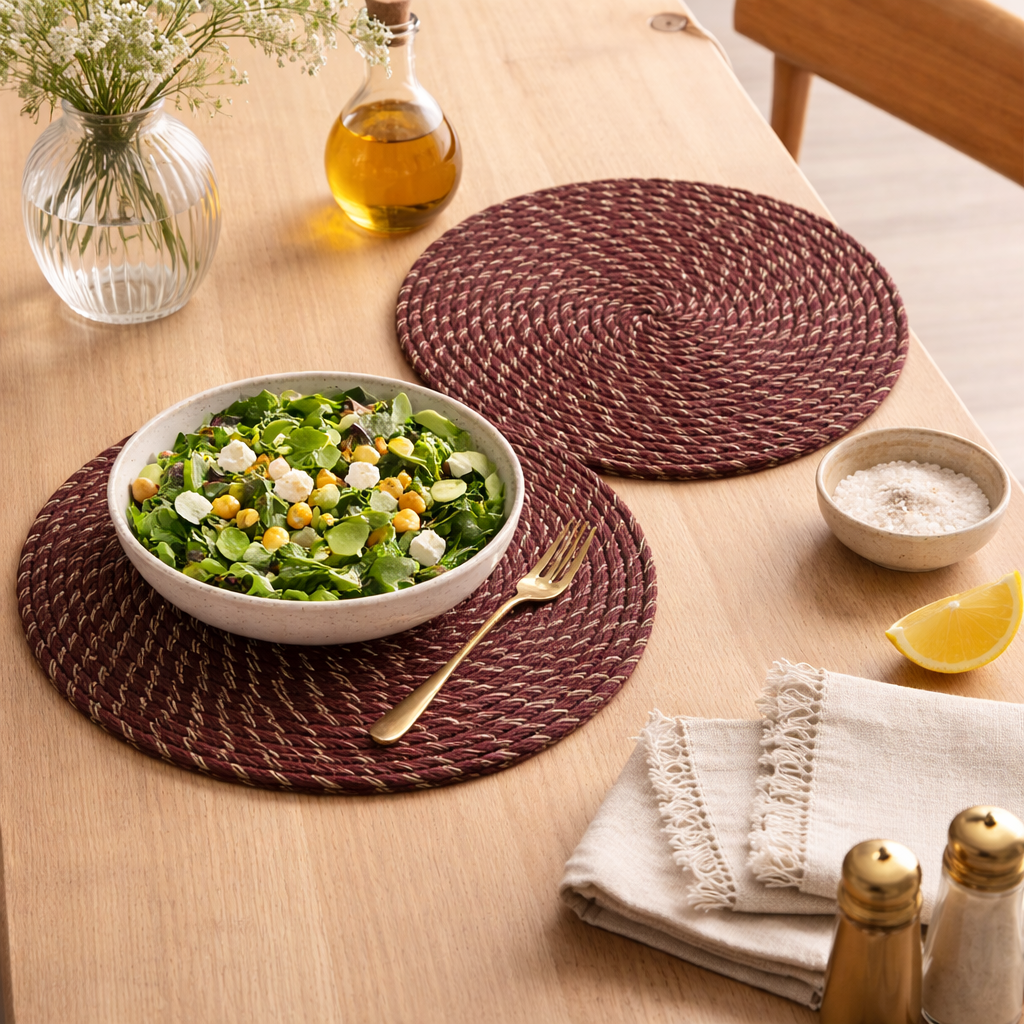 Azure Door Mat Set of 2 (40x40 cm) | Anti-Slip Entrance Mats | Durable & Absorbent Floor Mats for Home